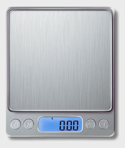 Balança Digital Cozinha Alta Precisão 0,01g Até 3kg Lcd Prateado 3 Kg